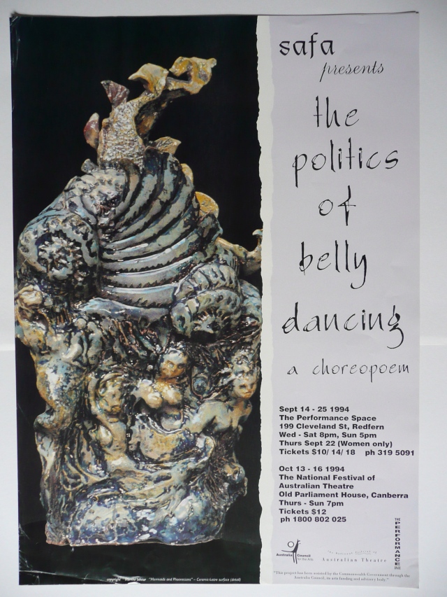Poster, 'The Politics of Belly Dancing: a Choreopoem'
