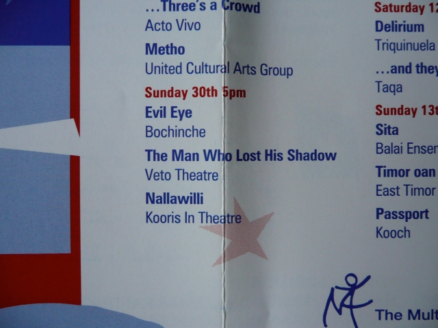 1992 MTA programme highlight: 'The Man Who Lost His Shadow', Veto Theatre